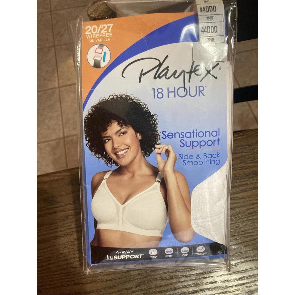 New Playtex 18 Hour Wire free Tagless Sensational Support Size 44 DDD‎